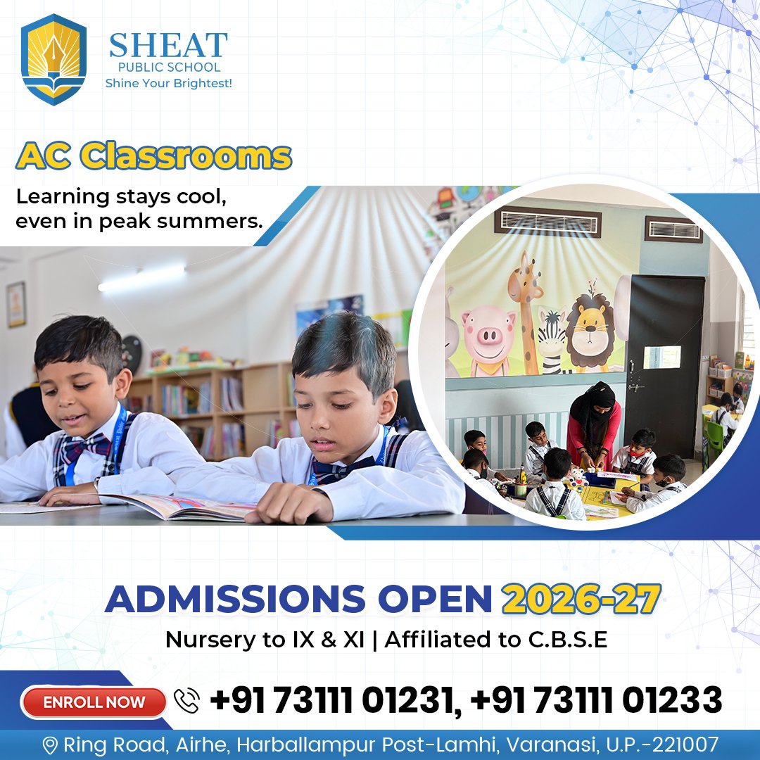 Fully Air-Conditioned Campus at SHEAT Public School