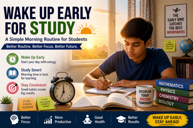How to Wake Up Early for Study – Simple Morning Routine for Students ...